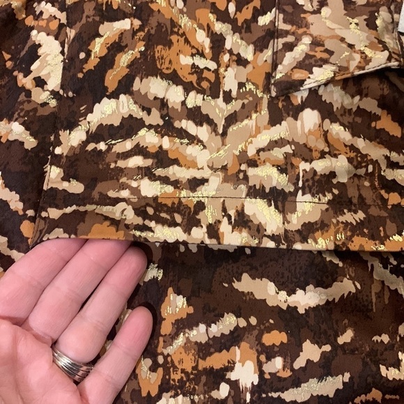ALFRED DUNNER Animal Print Long Sleeve Zip Front lightweight Jacket Coat Size 20 - Picture 7 of 15